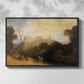 Linlithgow Palace, c. 1807 - Floater Framed Canvas Print