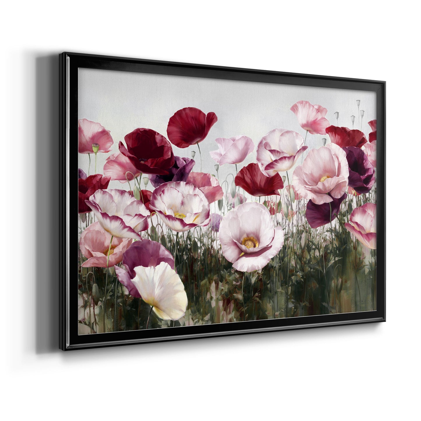 Royal Poppy Field Premium Classic Framed Canvas - Ready to Hang