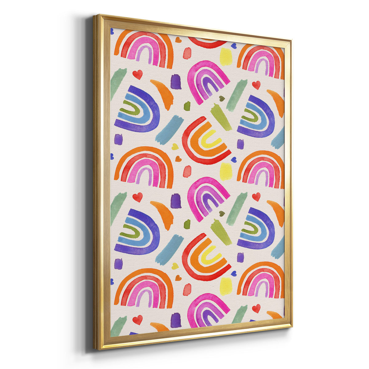 Love Loudly Collection E - Modern Framed Canvas Print