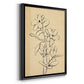 Magnolia Sketch I - Modern Framed Canvas Print