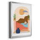 Paper Scene III - Modern Framed Canvas Print