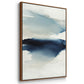 Waves I - Framed Premium Gallery Wrapped Canvas L Frame - Ready to Hang