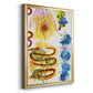 Flower Power I - Modern Framed Canvas Print