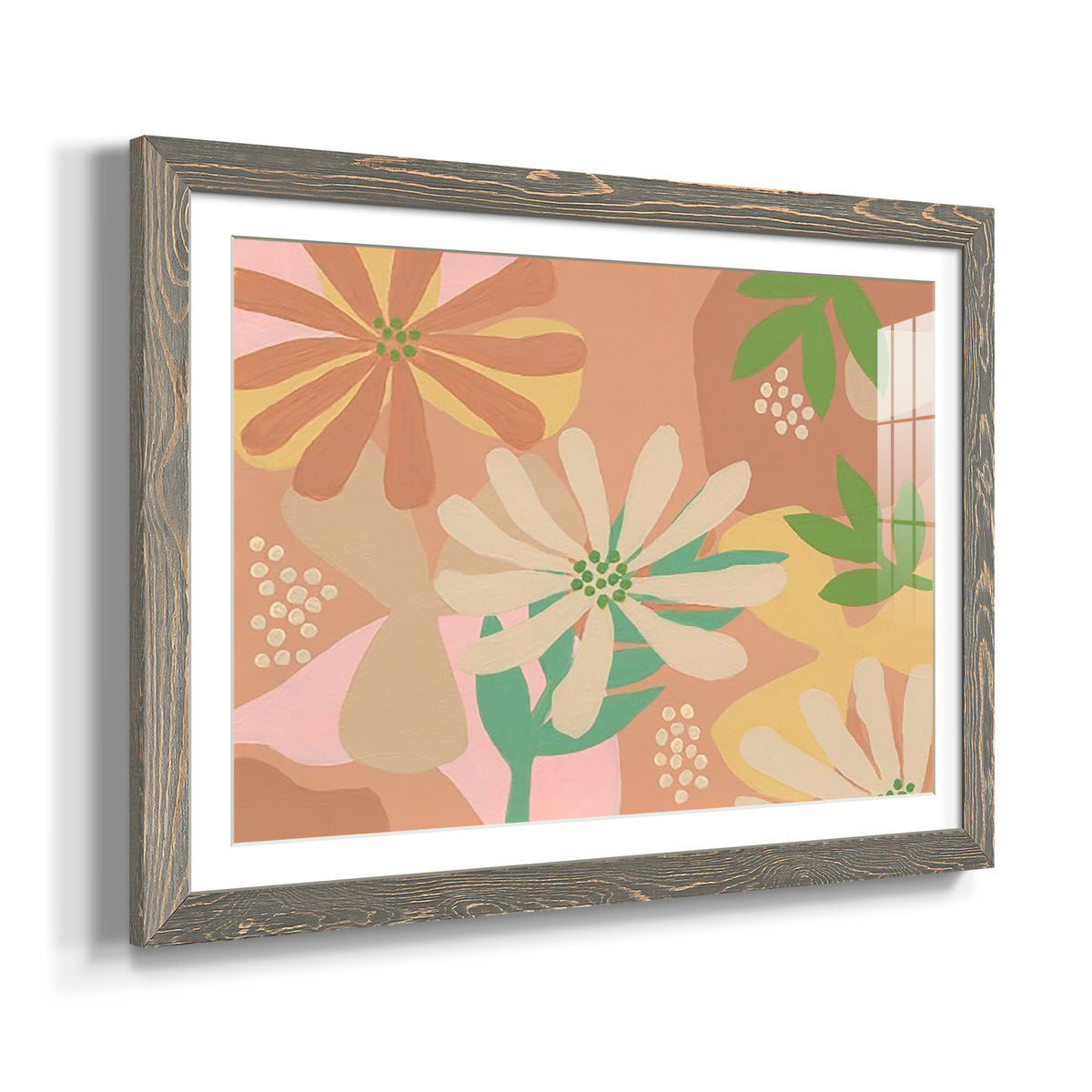 Neutral Blooms III-Premium Framed Print - Ready to Hang