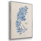 Blue Marine Algae I - Framed Premium Gallery Wrapped Canvas L Frame 3 Piece Set - Ready to Hang