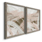 Earthtone Swipe I - Premium Framed Canvas 2 Piece Set - Ready to Hang