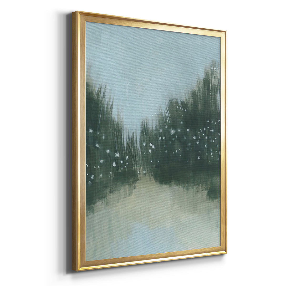 Marsh Morning Fog II - Modern Framed Canvas Print