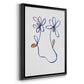 Wobbly Blooms IV - Modern Framed Canvas Print