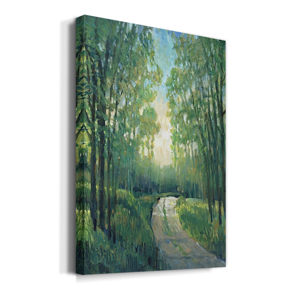 Golden Light Pathways II - Canvas Art Print