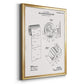 Toilet Paper Patent III - Modern Framed Canvas Print