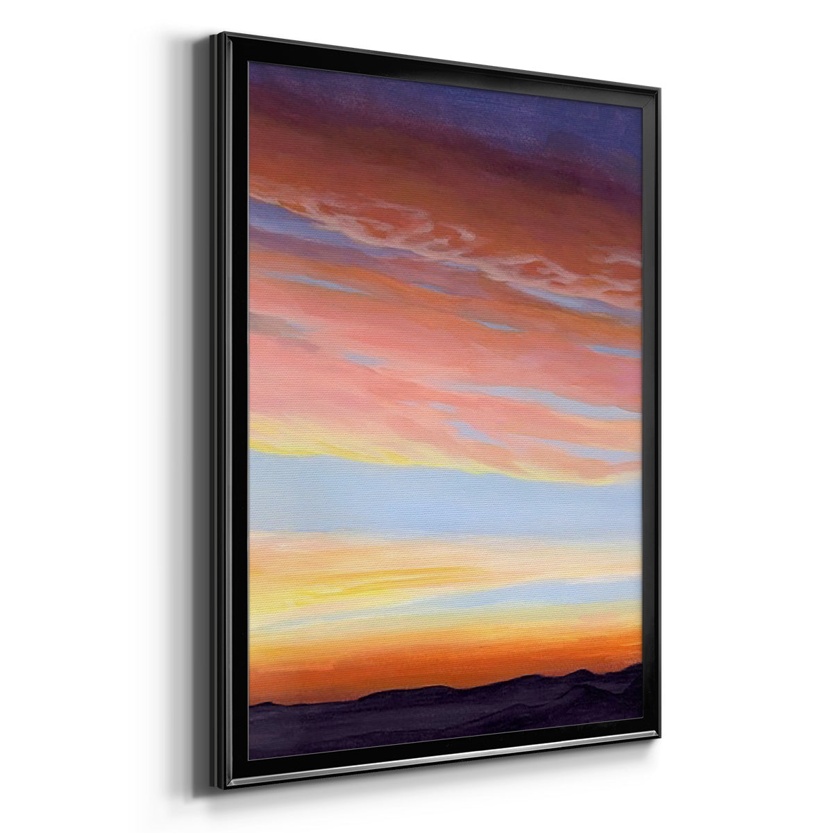 Ignited Dusk II - Modern Framed Canvas Print