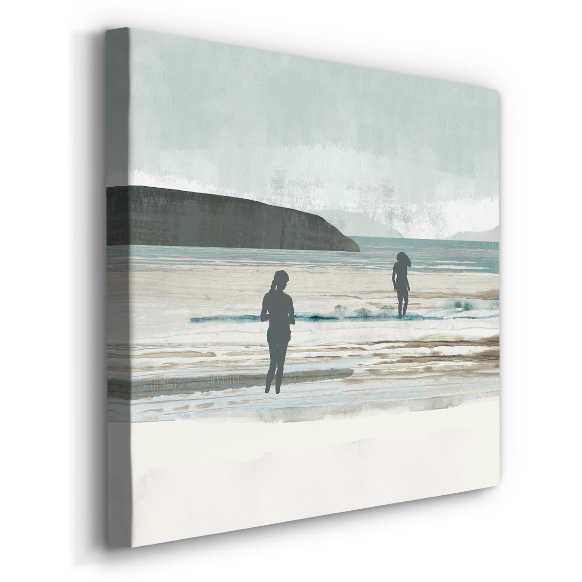 Beach Walking II-Premium Gallery Wrapped Canvas - Ready to Hang