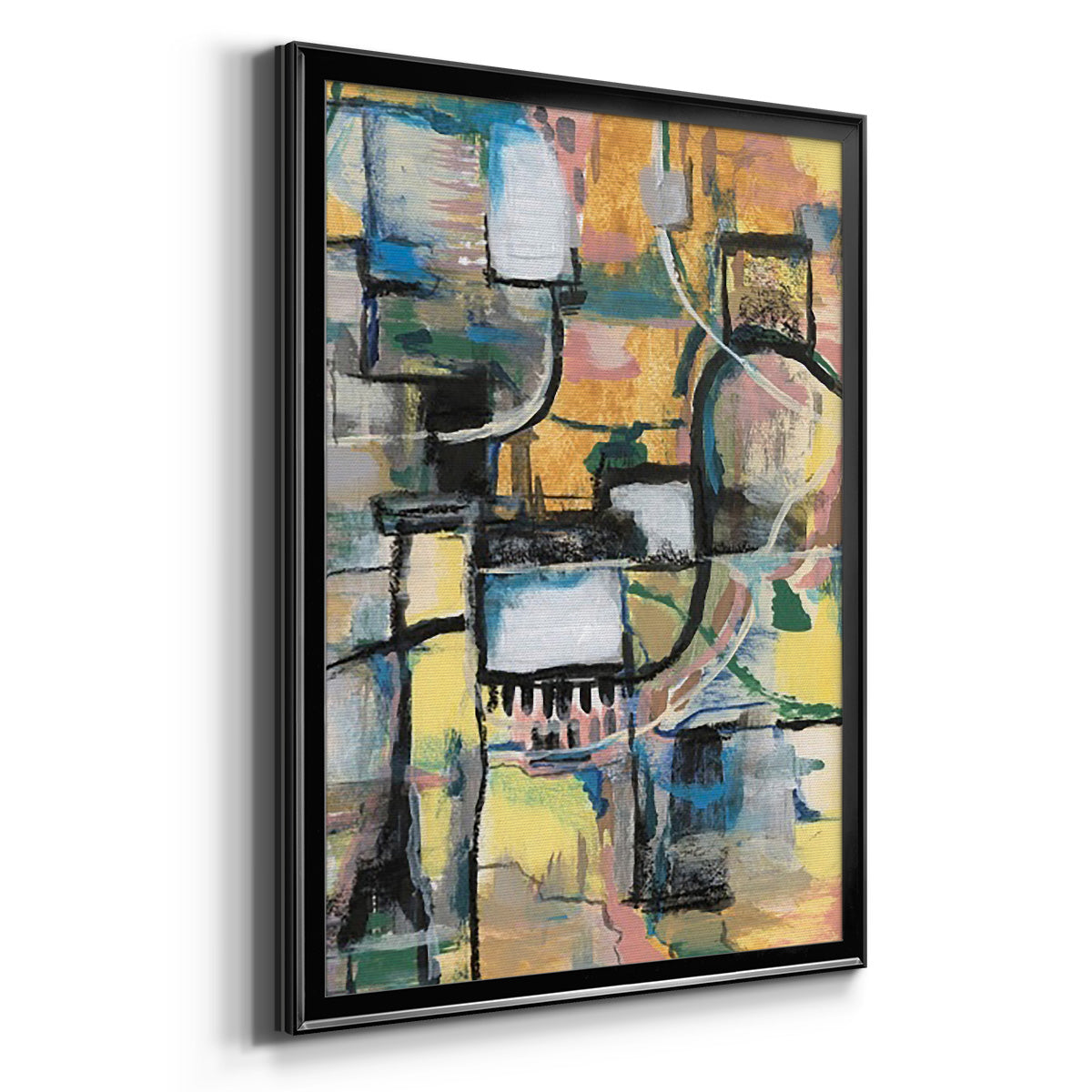 Memory Screen II - Modern Framed Canvas Print