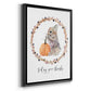 Harvest Home Bunny - Modern Framed Canvas Print