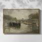 The Bridge (Le pont), 1895 - Floater Framed Canvas Print