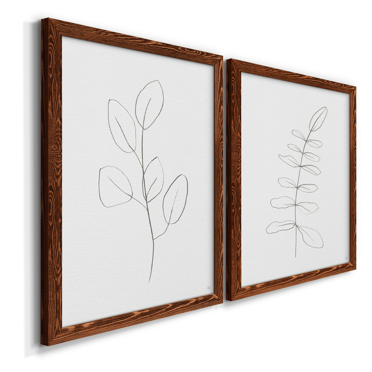 Botanical Gesture III - Premium Framed Canvas 2 Piece Set - Ready to Hang