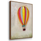 Lucky Hot Air Balloon - Framed Premium Gallery Wrapped Canvas L Frame - Ready to Hang