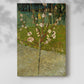 Canvas art print of a vibrant nature composition with delicate blossoms and bold color with a soft shadow on a white background.