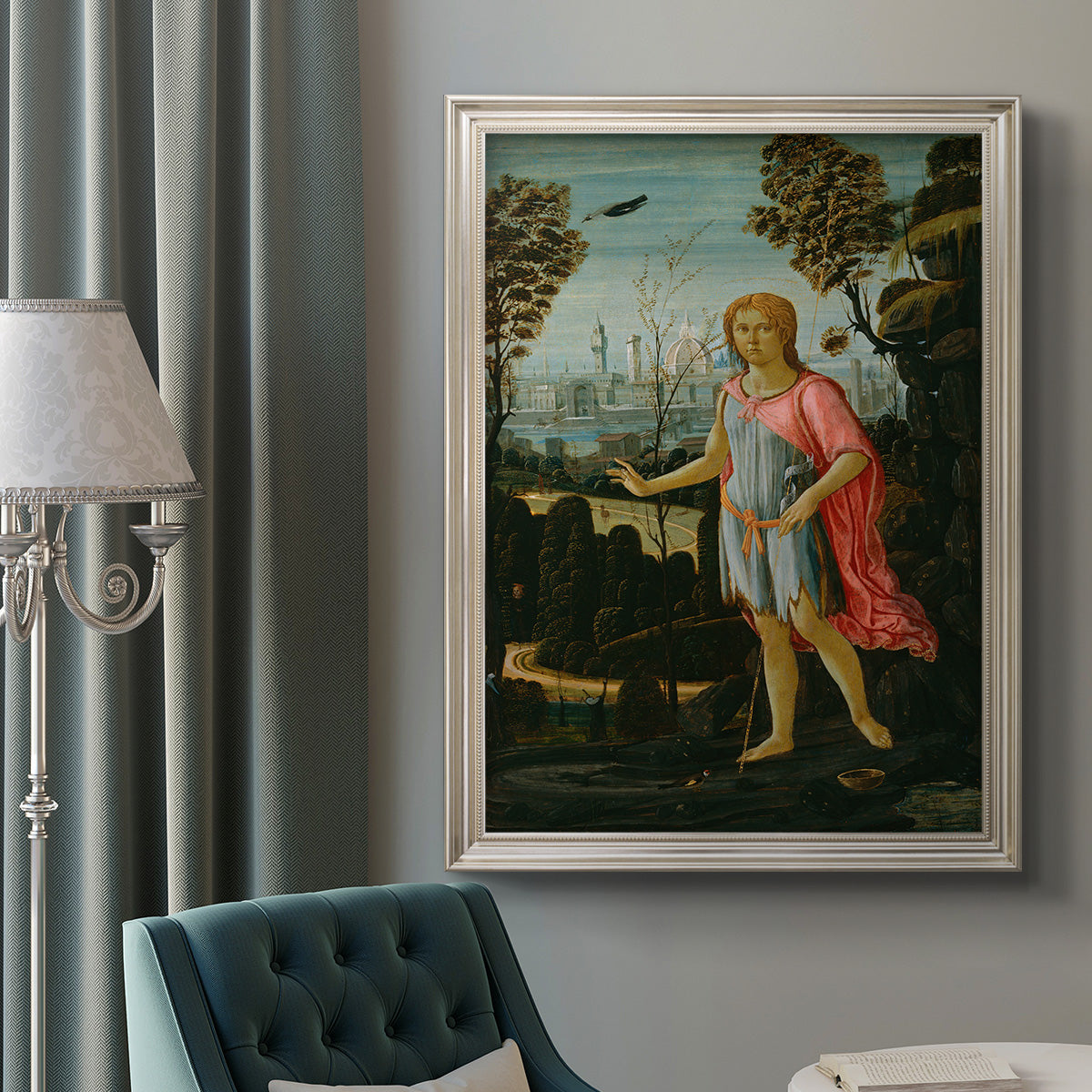 Saint John the Baptist - Ornate Framed Canvas Print