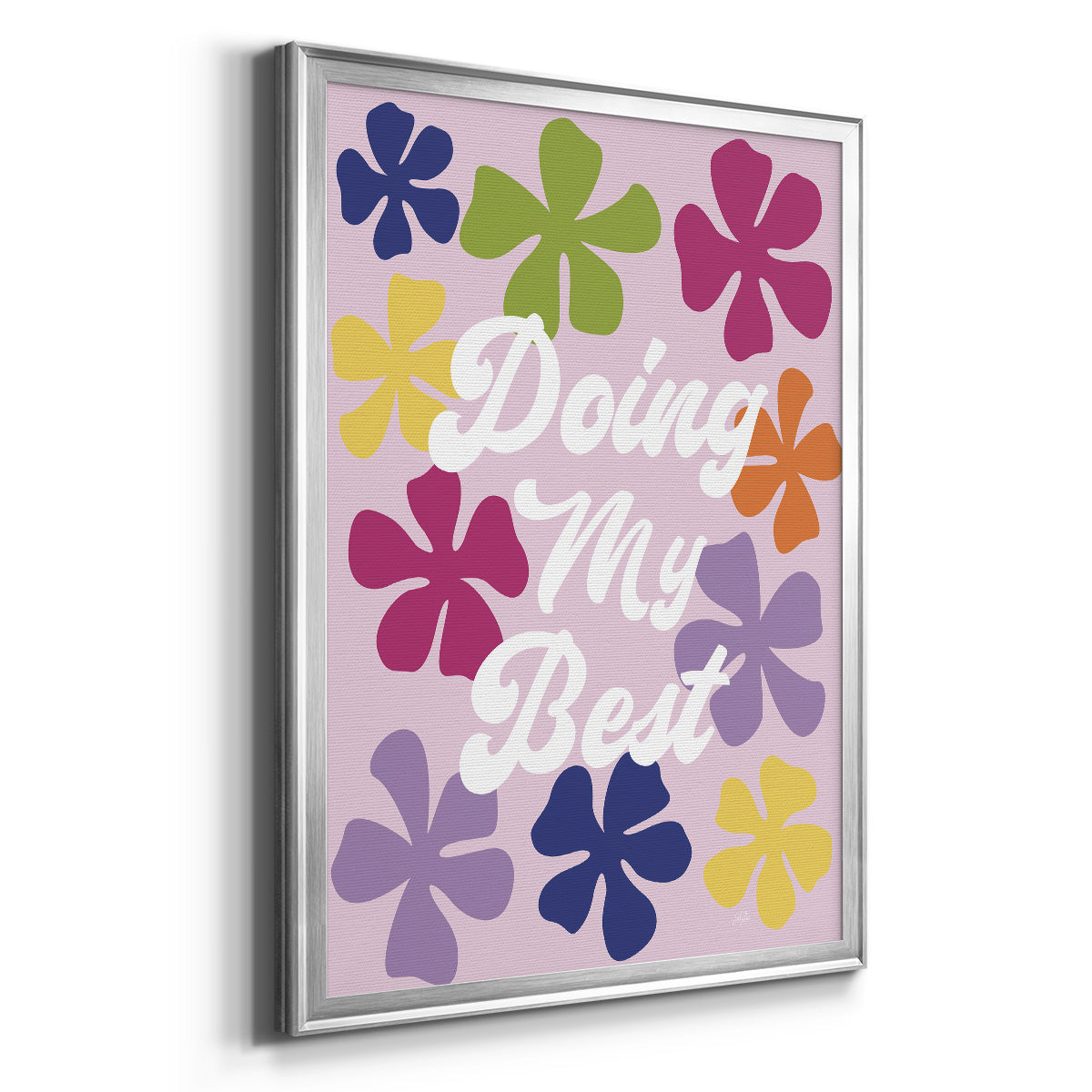 Doing My Best - Modern Framed Canvas Print