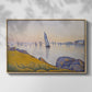 Evening Calm, Concarneau, Opus 220, 1891 - Floater Framed Canvas Print