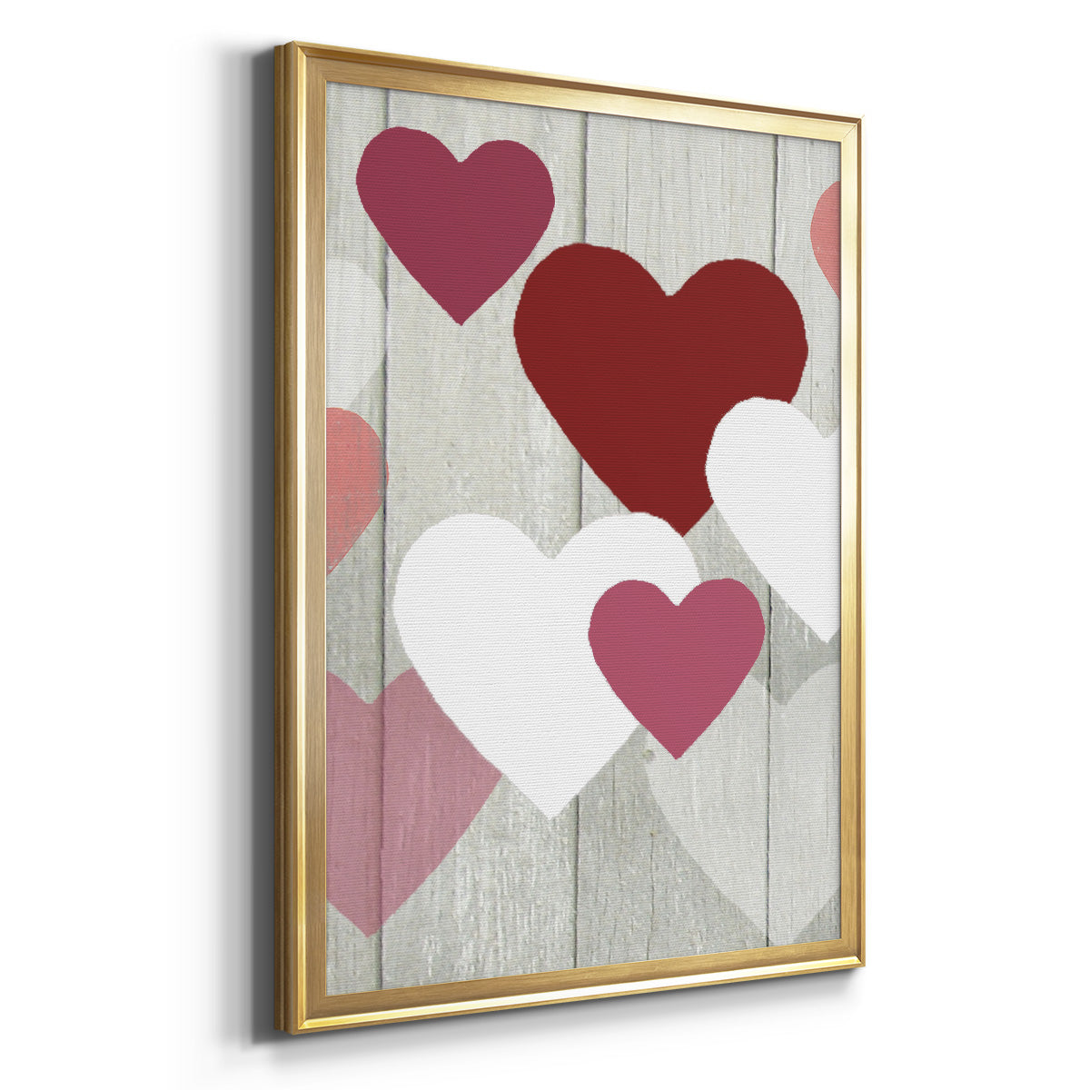DIY Love Collection F - Modern Framed Canvas Print