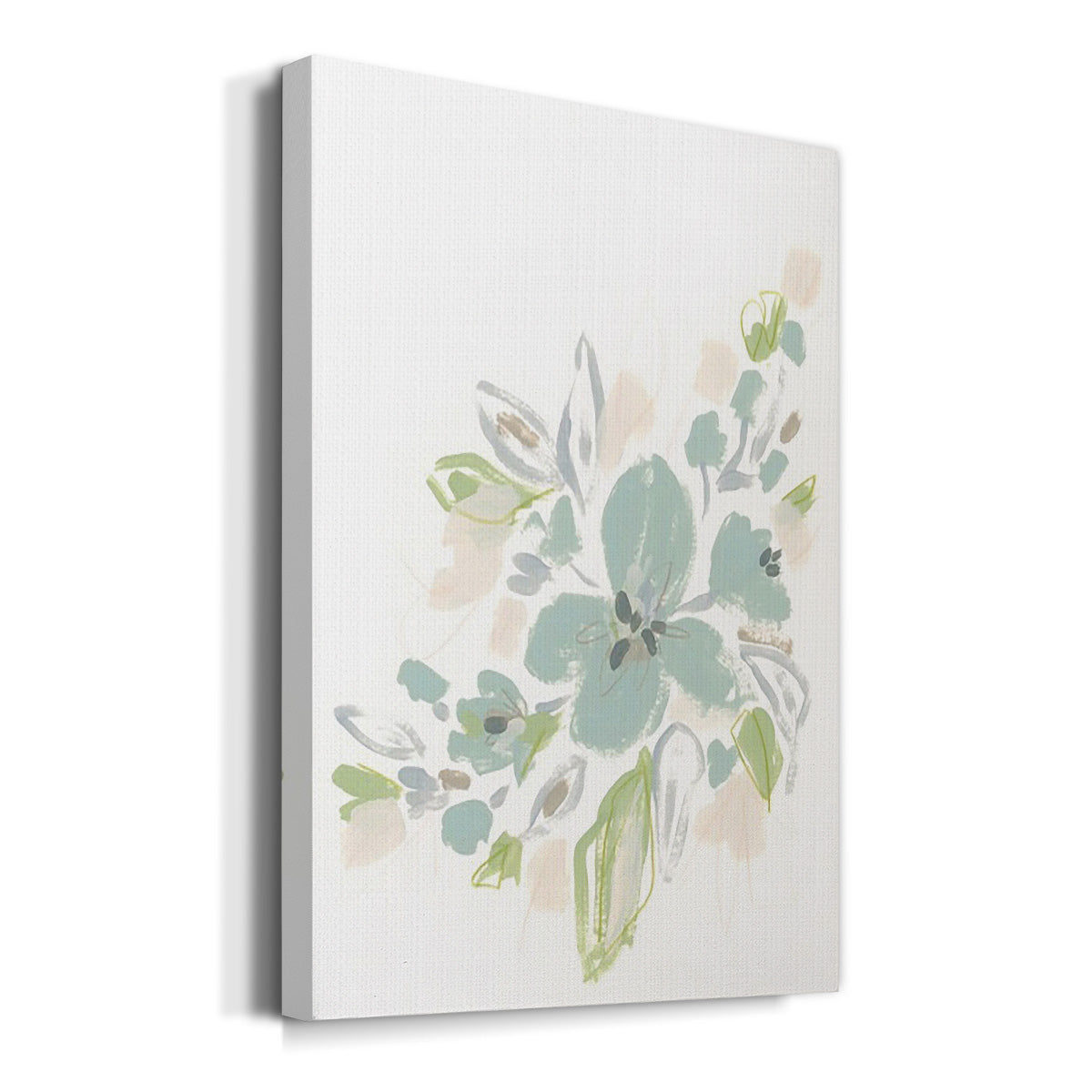 Seafoam Petals II - Canvas Art Print