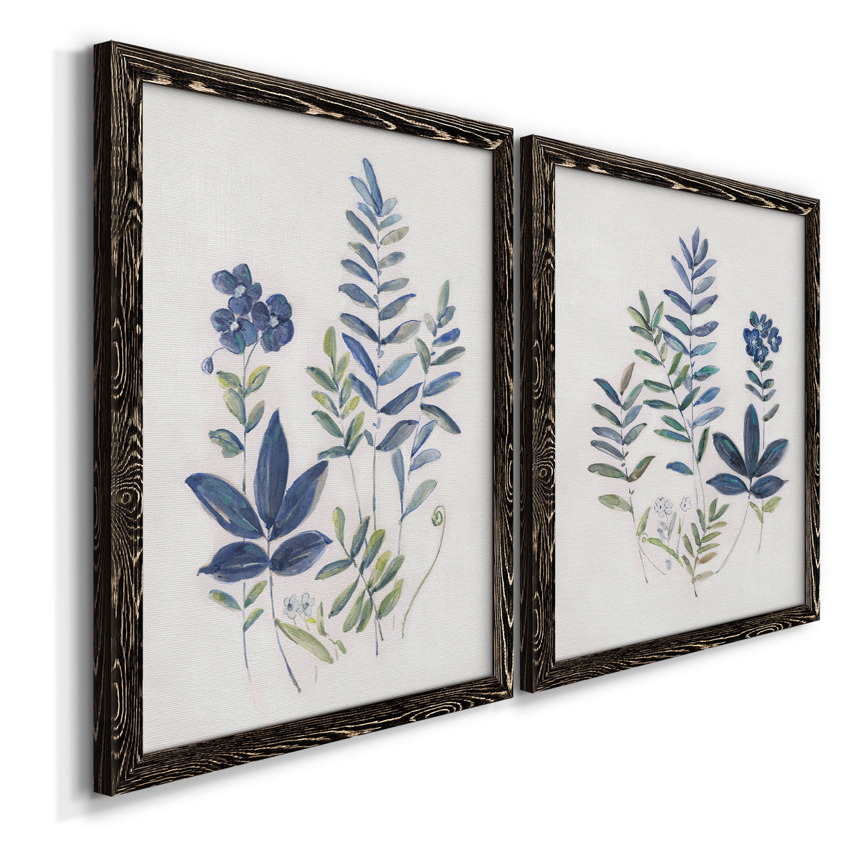 Fern Study I   - Premium Framed Canvas 2 Piece Set - Ready to Hang