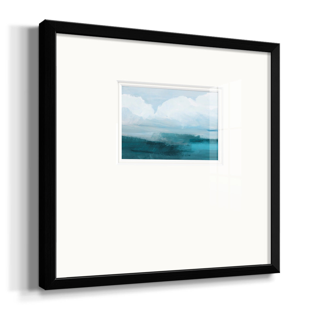 Azure Rising I Premium Framed Print Double Matboard