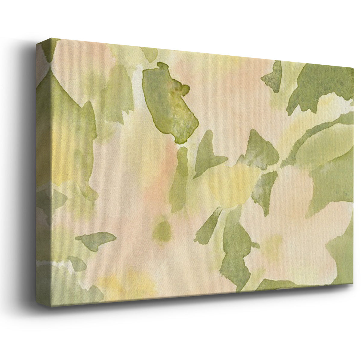 Verdant Floral Abstract I Premium Gallery Wrapped Canvas - Ready to Hang