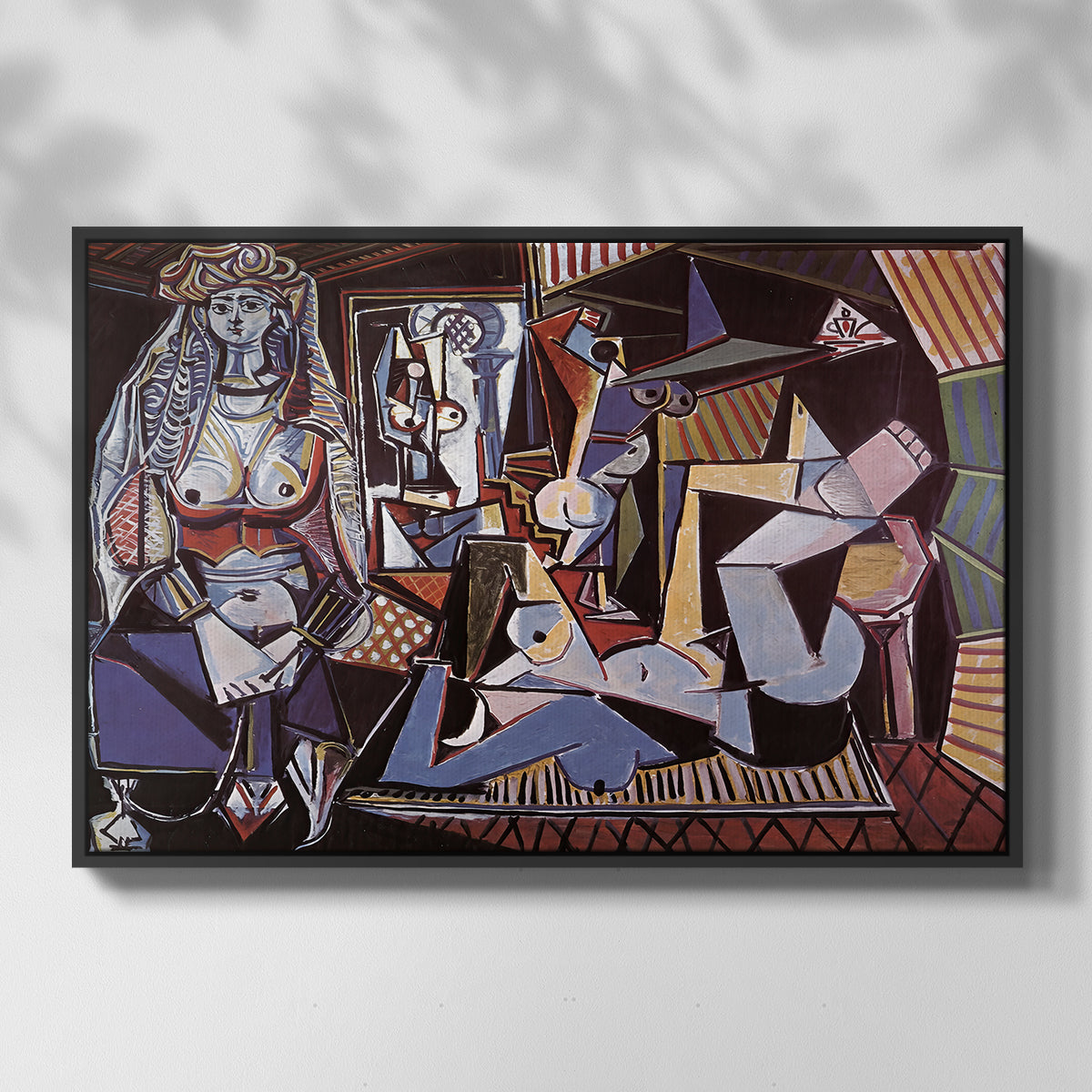 Women of Algiers (Version O), 1955 - Floater Framed Canvas Print