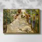 Sewing the Sail, 1896 - Floater Framed Canvas Print