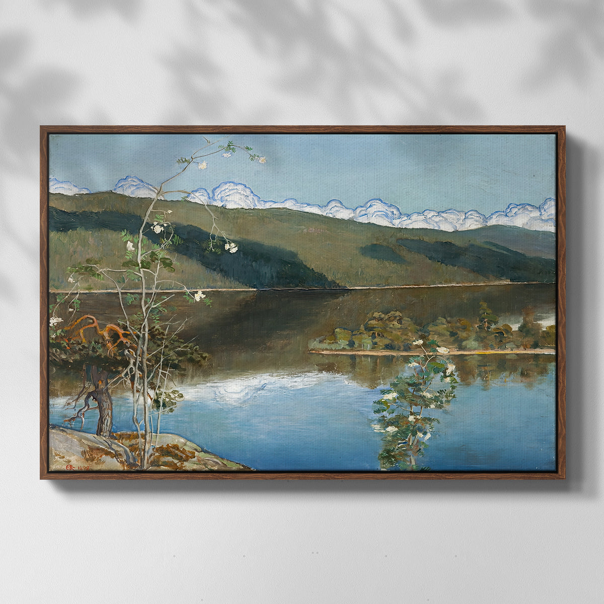 Thunderclouds on the Horizon, 1897 - Floater Framed Canvas Print