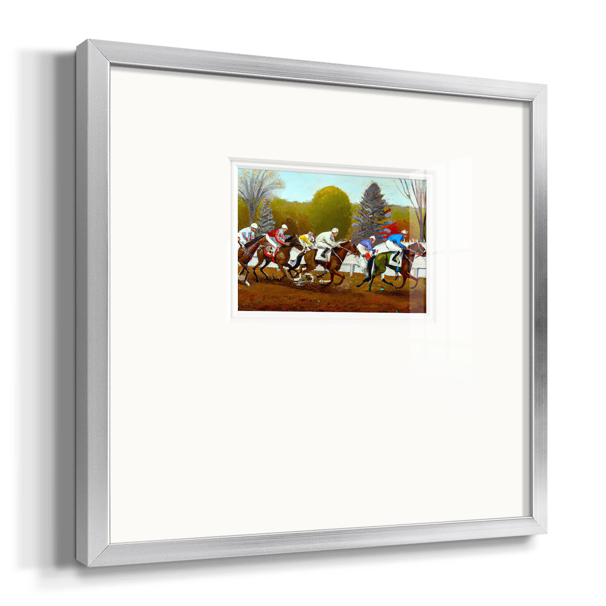 Day at the Race II Premium Framed Print Double Matboard