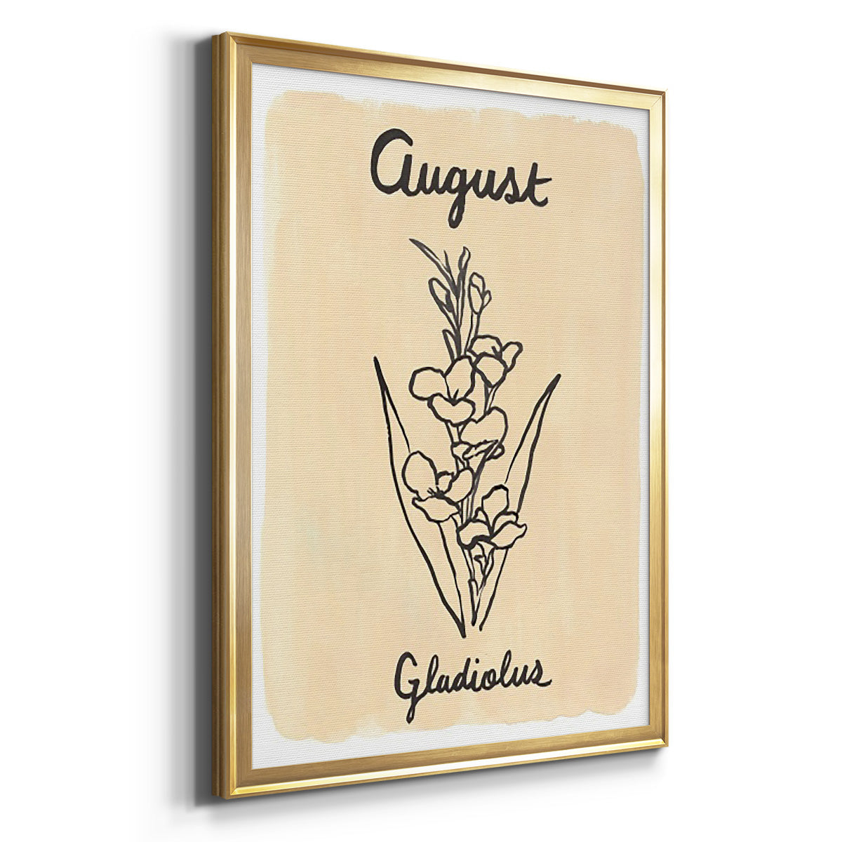 Birth Month VIII - Modern Framed Canvas Print