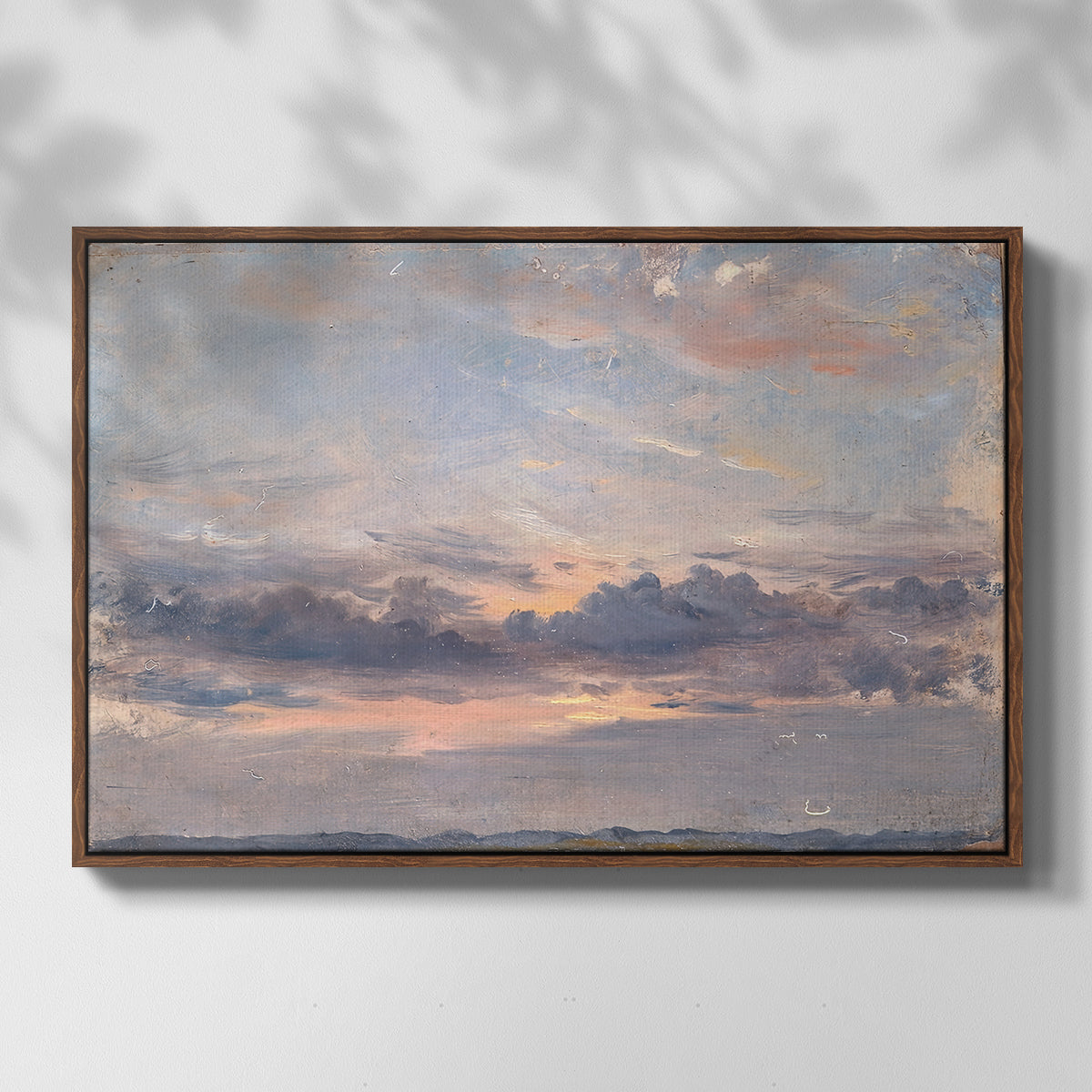 A Cloud Study, Sunset, c. 1821-1822 - Floater Framed Canvas Print