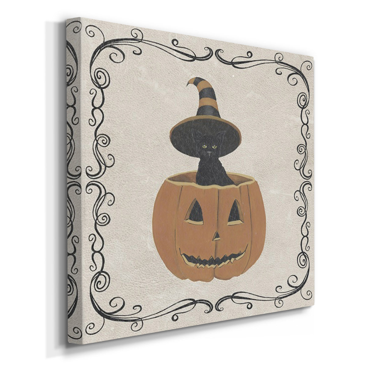 Vintage Halloween Collection H-Premium Gallery Wrapped Canvas - Ready to Hang