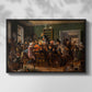 An Auction Scene, 1835 - Floater Framed Canvas Print