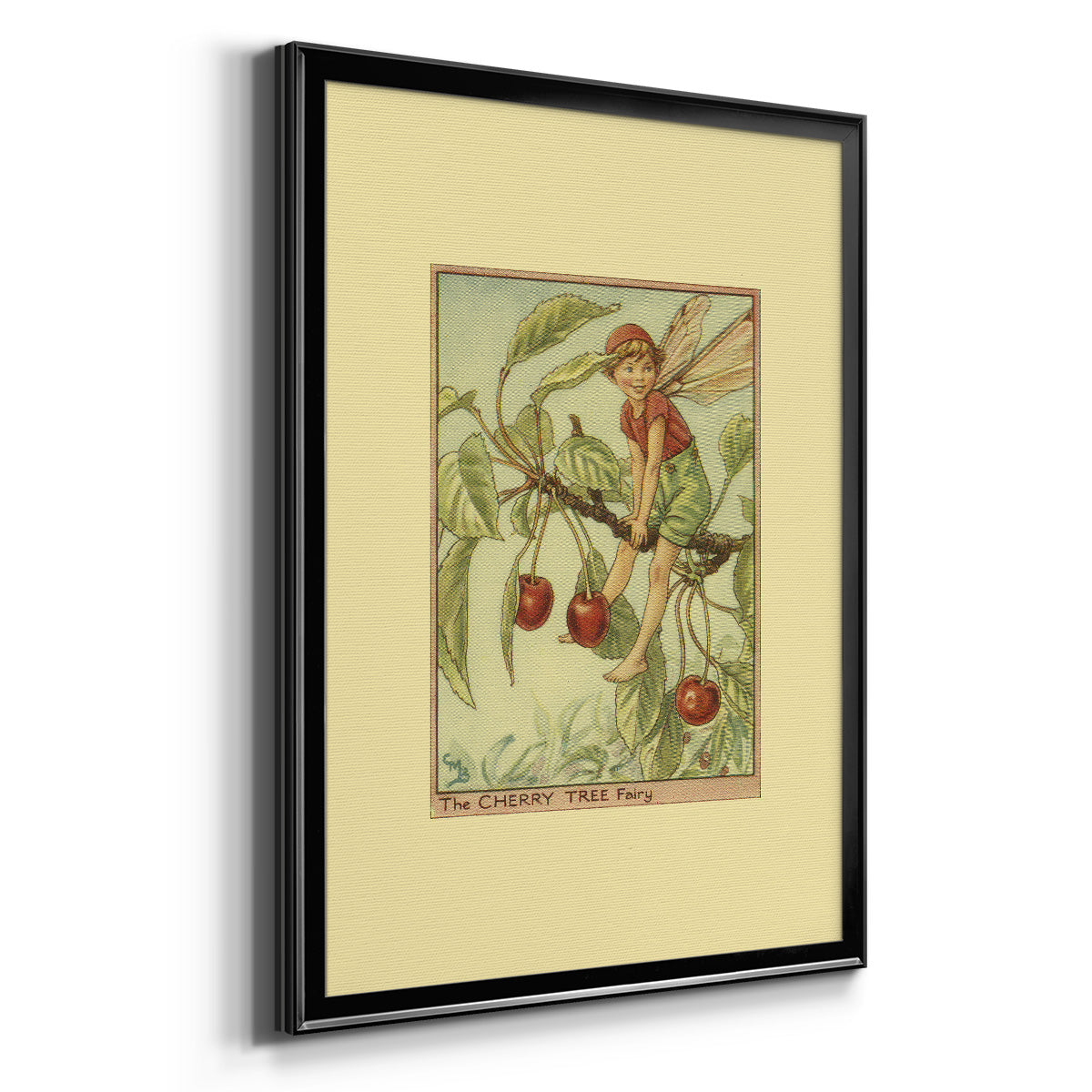 The Cherry Tree Fairy - Modern Framed Canvas Print