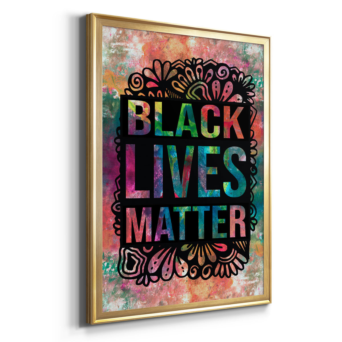 Graffiti Black Lives Matter - Modern Framed Canvas Print