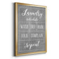 Laundry Schedule - Modern Framed Canvas Print