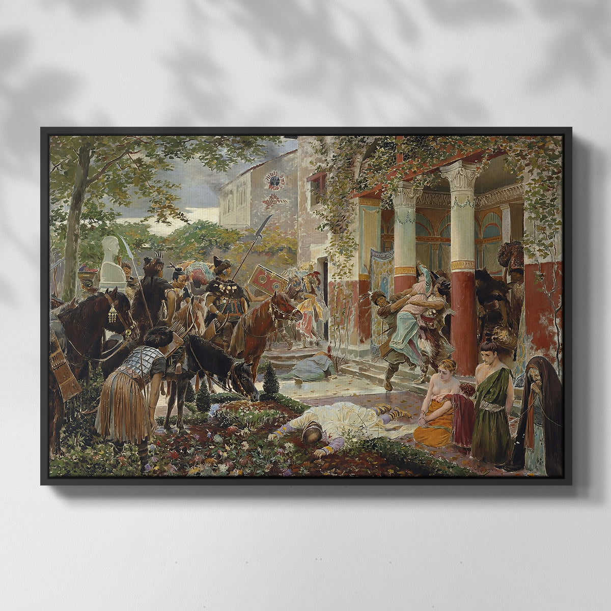 Onslaught of the Tartars, c. 1938 - Floater Framed Canvas Print