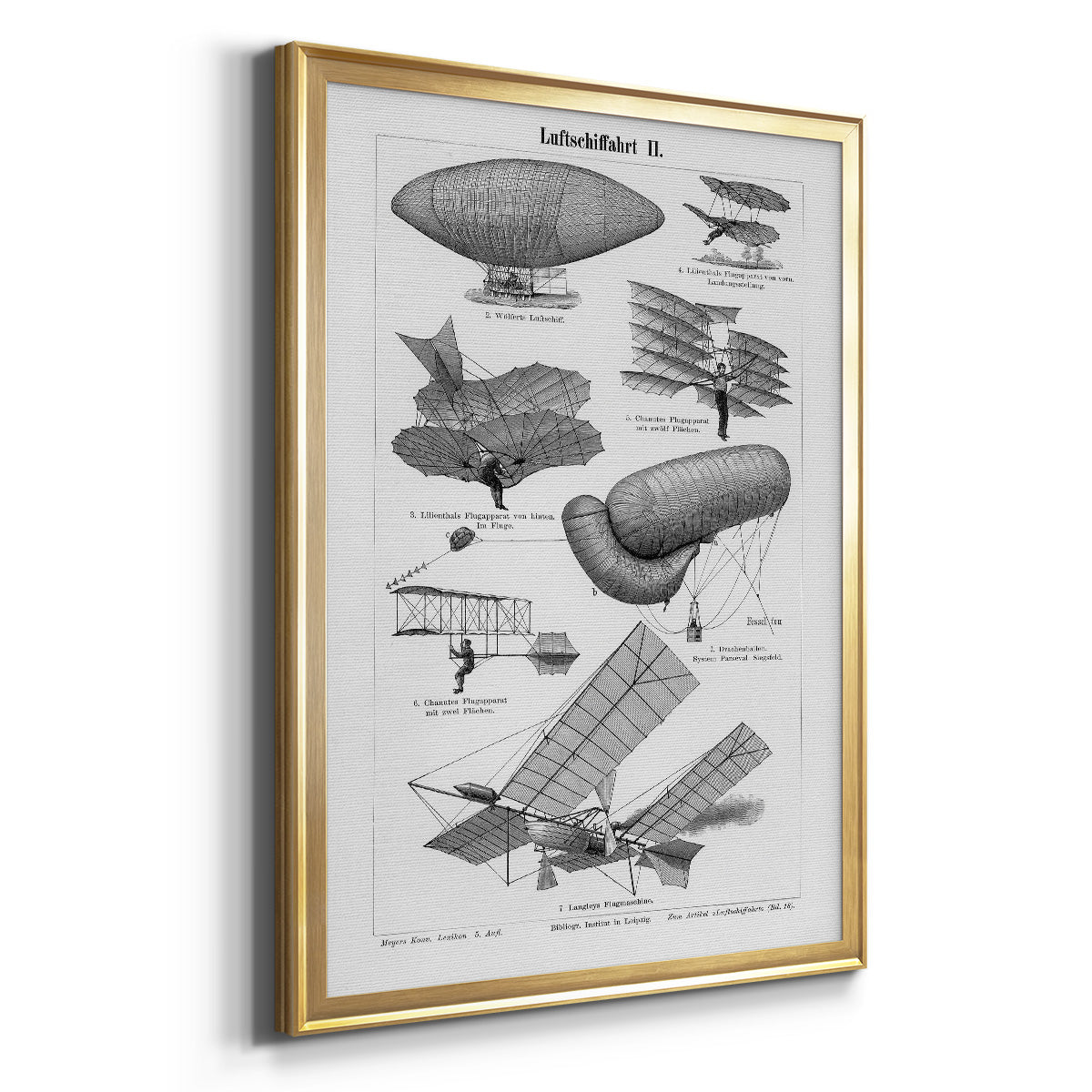 Industrial Flight - Modern Framed Canvas Print