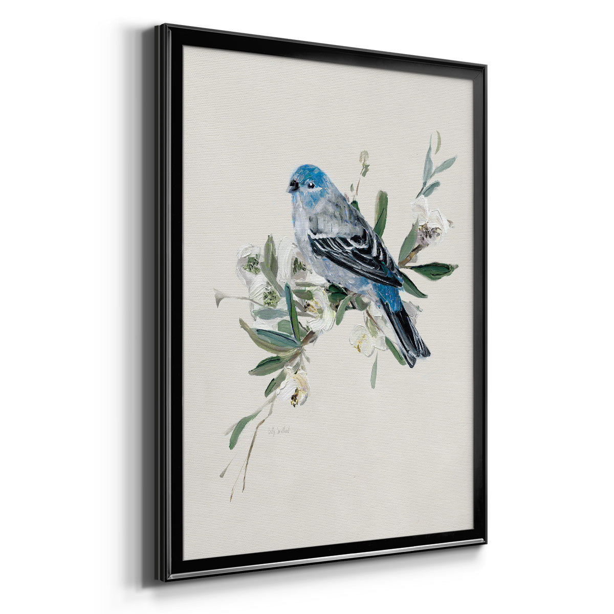 Bluebird Happy II - Modern Framed Canvas Print