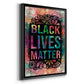 Graffiti Black Lives Matter - Modern Framed Canvas Print