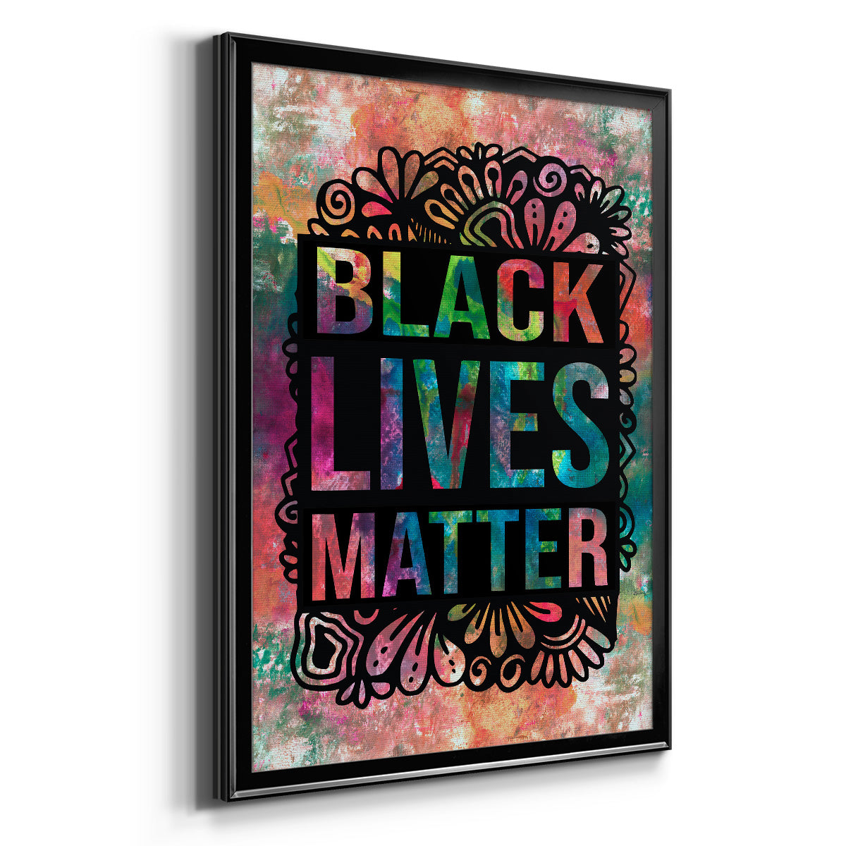 Graffiti Black Lives Matter - Modern Framed Canvas Print