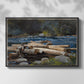 Hudson River, 1892 - Floater Framed Canvas Print