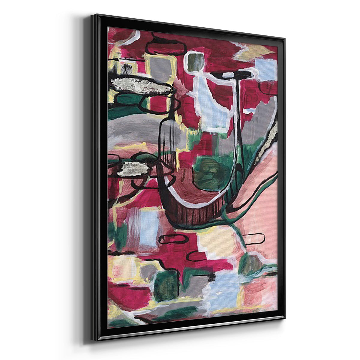 Multiple Wavelengths II - Modern Framed Canvas Print