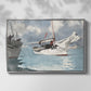 Fishing Boats, Key West, 1903 - Floater Framed Canvas Print