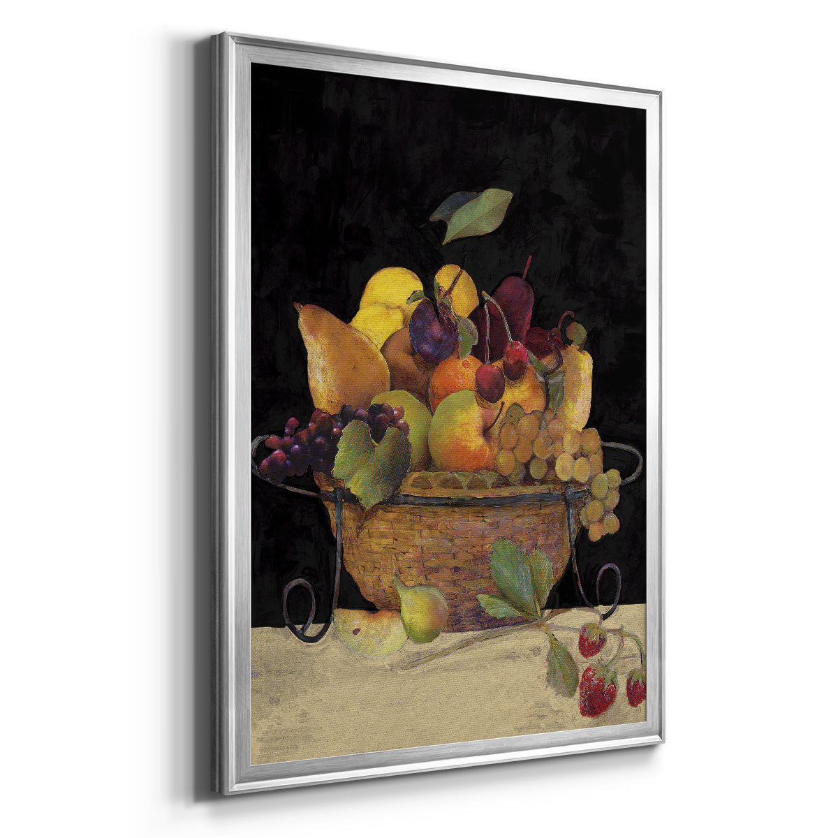 Fruit Basket II Revisit - Modern Framed Canvas Print